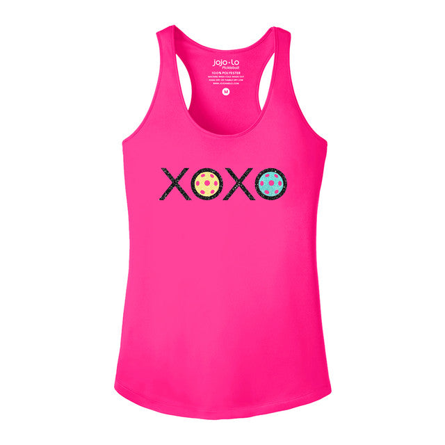 Jojo + Lo Glitter Flake XOXO Performance Tank - Women's