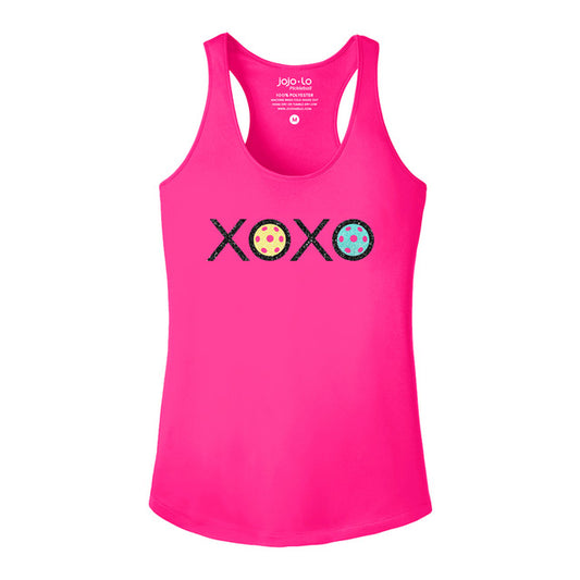 Jojo + Lo Glitter Flake XOXO Performance Tank - Women's