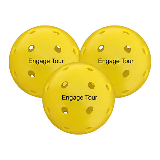 Engage Tour Outdoor Pickleballs - Yellow