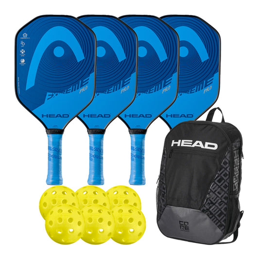 HEAD Extreme Pro 4 Paddle Bundle With Bag