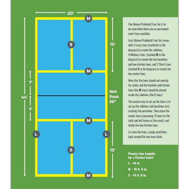 Deluxe Pickleball Line Set