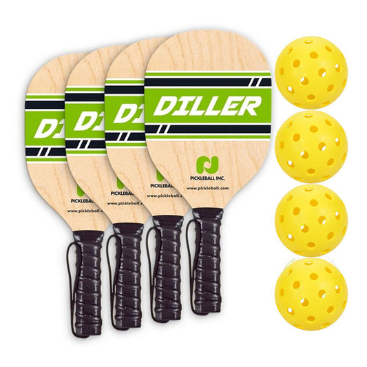 Diller Wood Paddle 4-Pack Bundle