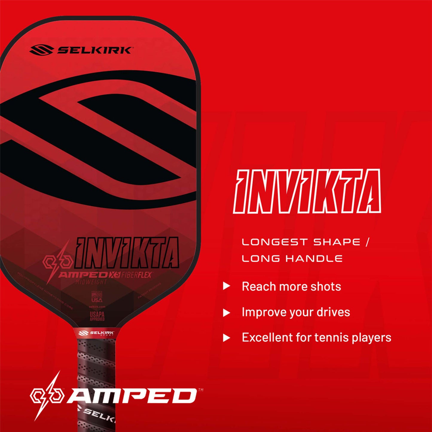 AMPED Invikta X5 FiberFlex Paddle