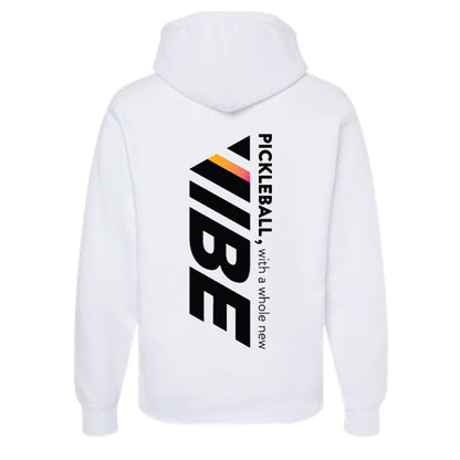 VIBE Pickleball Logo White Hoodie - Unisex