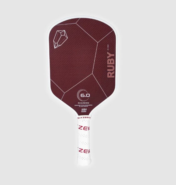 Used Six Zero Ruby 14 mm Pickleball Paddle Free