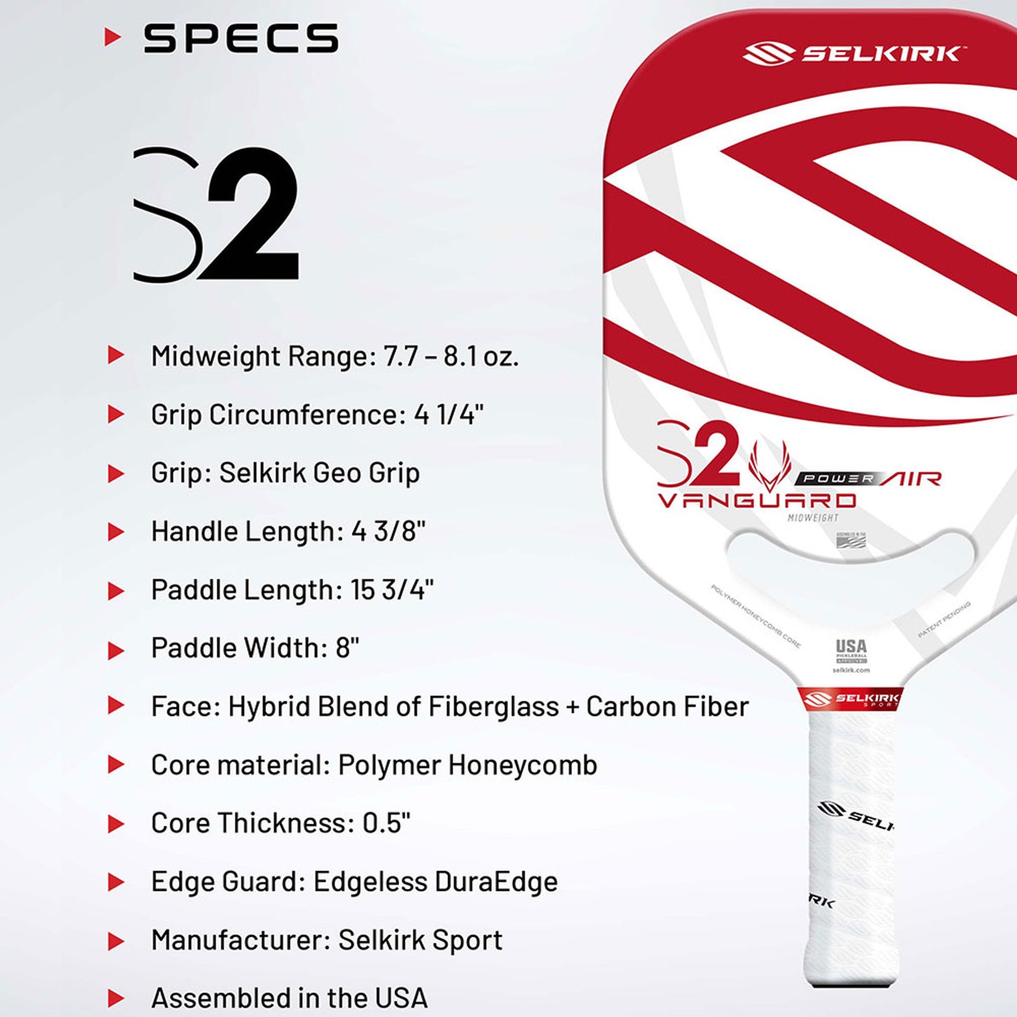 VANGUARD Power Air S2 Paddle