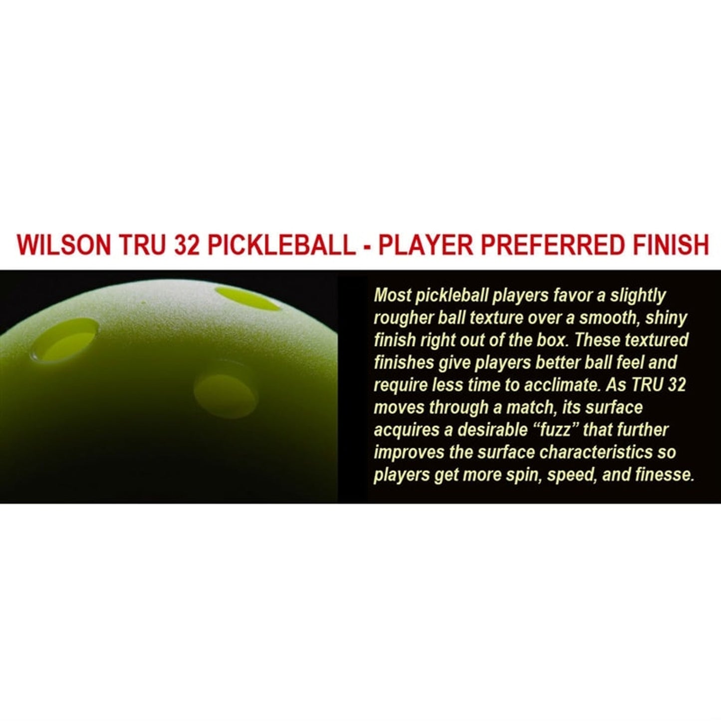 Wilson TRU 32 Outdoor Pickleballs