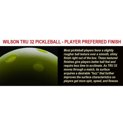 Wilson TRU 32 Outdoor Pickleballs