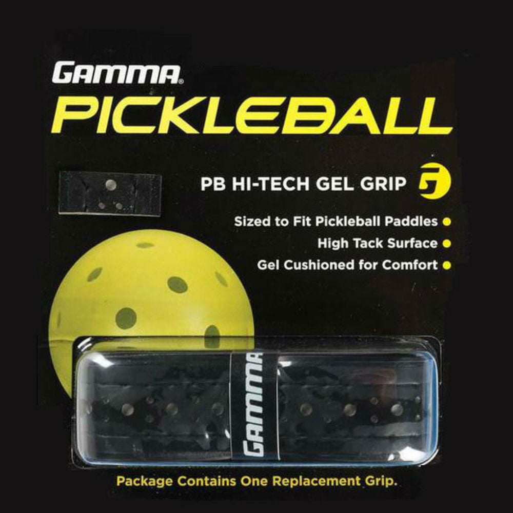 GAMMA Pickleball Hi-Tech Gel Grip Black