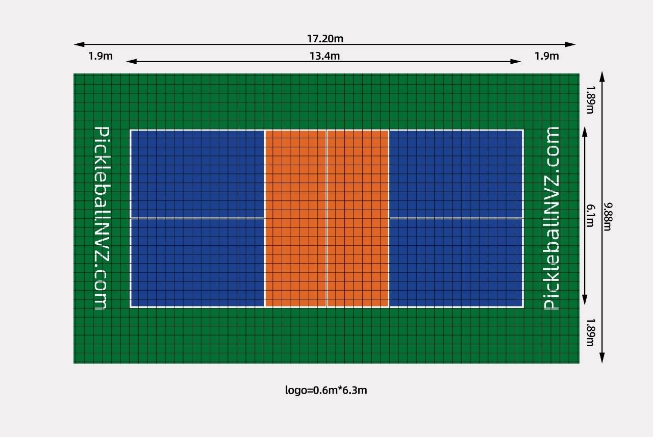 Portable Pickleball Court - Plastic Tile Type