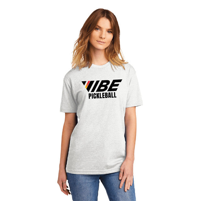 VIBE Pickleball Logo White T-Shirt - Unisex